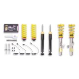 KW Variant 2 Coilover Kits 1522000G Kits, 2, 0.4 - 1.4 in. Lowered Front, 0.2 - 1.4 in. Lowered Rear, Natural/Yellow Shocks, Yellow Springs, BMW, Kit thumbnail 2