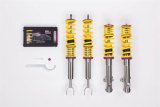 KW Variant 1 Coilover Kits 10265006 Kits, 1, 0.9 - 2.0 in. Lowered Front, 0.9 - 2.0 in. Lowered Rear, Natural/Purple Shocks, Yellow Springs, Mitsubishi, Kit thumbnail 1