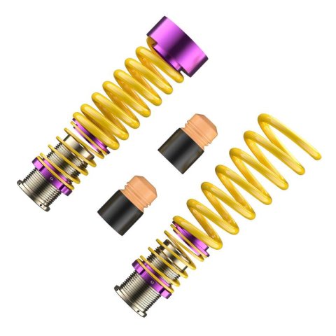 KW HAS Coilover Kits 25385010 Kits, HAS, 0.0 - 0.8 in. Lowered Front, 0.2 - 1.0 in. Lowered Rear, Yellow Powdercoated Springs, Nissan, Kit thumbnail 5