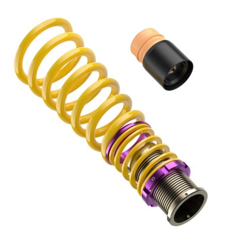 KW HAS Coilover Kits 25385010 Kits, HAS, 0.0 - 0.8 in. Lowered Front, 0.2 - 1.0 in. Lowered Rear, Yellow Powdercoated Springs, Nissan, Kit thumbnail 7