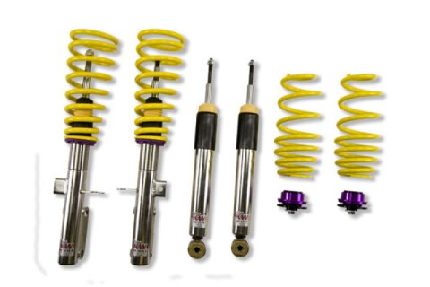 KW Variant 3 Coilover Kits for 2001-2008 X5 - 35220053 Kits, 3, 1.4 2.5 in. Lowered Front and Rear, Shocks, Yellow Powdercoated Springs, BMW, Kit thumbnail 4