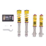 KW Variant 1 Coilover Kits 10245013 Kits, 1, 1.2 - 2.1 in. Lowered Front, 0.9 - 1.8 in. Lowered Rear, Natural/Purple Shocks, Yellow Springs, Subaru, Kit thumbnail 2