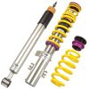 KW Variant 2 Coilover Kits 15220003 Kits, 2, 1.4 - 2.7 in. Lowered Front and Rear, Natural/Yellow Shocks, Yellow Powdercoated Springs, BMW, Kit thumbnail 4