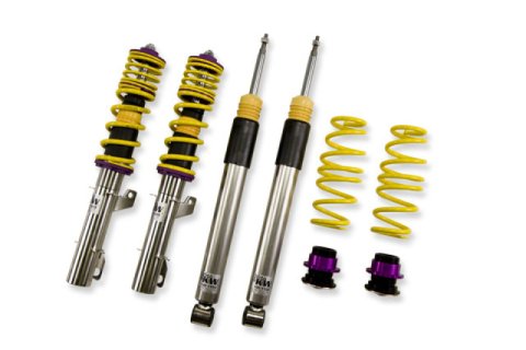 KW Variant 3 Coilover Kits 35280043 Kits, 3, 0.9 - 2.1 in. Lowered Front and Rear, Shocks, Yellow Powdercoated Springs, Volkswagen, Kit thumbnail 2
