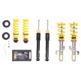 KW Variant 1 Coilover Kits 1022000R Kits, 1, 1.0 - 2.2 in. Lowered Front, 1.2 - 2.4 in. Lowered Rear, Natural/Purple Shocks, Yellow Springs, BMW, Kit thumbnail 2