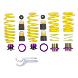 KW HAS Coilover Kits 25310075 Kits, HAS, 0.6 - 1.8 in. Lowered Front, 0.6 - 1.6 in. Lowered Rear, Yellow Powdercoated Springs, Audi, Kit thumbnail 2
