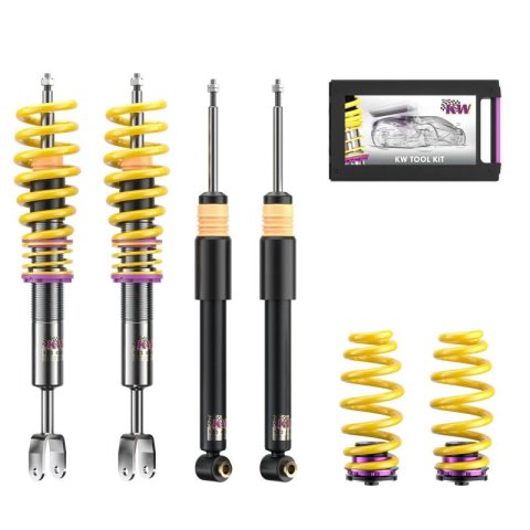 KW Variant 1 Coilover Kits for 2007-2008 RS4 - 10210051 Kit, 1, Twin-tube Shocks, Front/Rear, Audi, Kit thumbnail 1