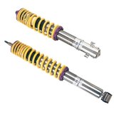 KW Variant 1 Coilover Kits 10280058 Kits, 1, 1.7 - 3.1 in. Lowered Front and Rear, Natural/Purple Shocks, Yellow Powdercoated Springs, Volkswagen, Kit thumbnail 1