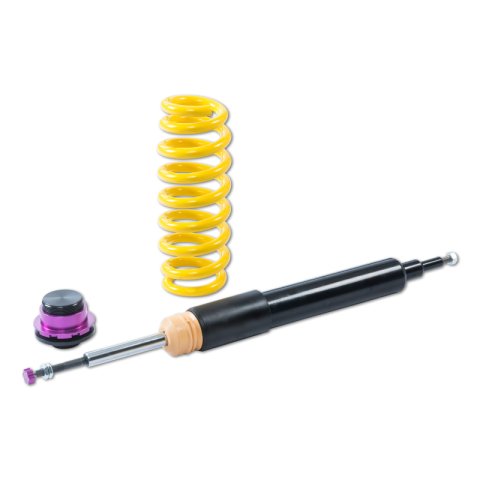 KW Street Comfort Coilover Kits 18020032 Kits, Comfort, 0.6 - 1.4 in. Lowered Front, 0.4 - 1.2 in. Lowered Rear, Natural/Black Shocks, Yellow Powdercoated Springs, BMW, Kit thumbnail 9