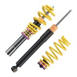 KW Variant 2 Coilover Kits 15210090 Kits, 2, 1.6 - 3.1 in. Lowered Front, 1.8 - 3.3 in. Lowered Rear, Natural/Yellow Shocks, Yellow Springs, Audi, Porsche, Kit thumbnail 8