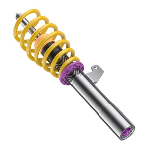 KW Variant 3 Coilover Kits 352100AD Kits, 3, 0.8 - 2.0 in. Lowered Front, 0.8 - 1.8 in. Lowered Rear, Shocks, Yellow Powdercoated Springs, Audi, Kit thumbnail 9
