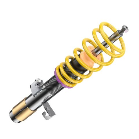 KW Variant 1 Coilover Kits 1022000G Kits, 1, 0.4 - 1.4 in. Lowered Front, 0.2 - 1.4 in. Lowered Rear, Natural/Purple Shocks, Yellow Springs, BMW, Kit thumbnail 2