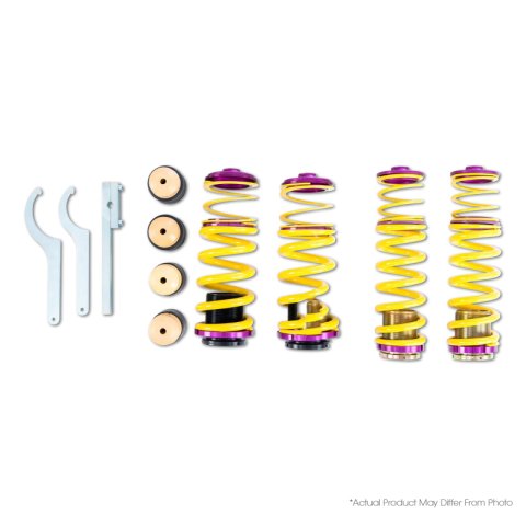 KW HAS Coilover Kits 25371090 Kits, HAS, 0.8 - 1.4 in. Lowered Front, 0.6 - 1.4 in. Lowered Rear, Yellow Powdercoated Springs, Porsche, Kit thumbnail 1