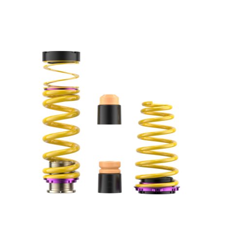 KW HAS Coilover Kits 25371090 Kits, HAS, 0.8 - 1.4 in. Lowered Front, 0.6 - 1.4 in. Lowered Rear, Yellow Powdercoated Springs, Porsche, Kit thumbnail 4