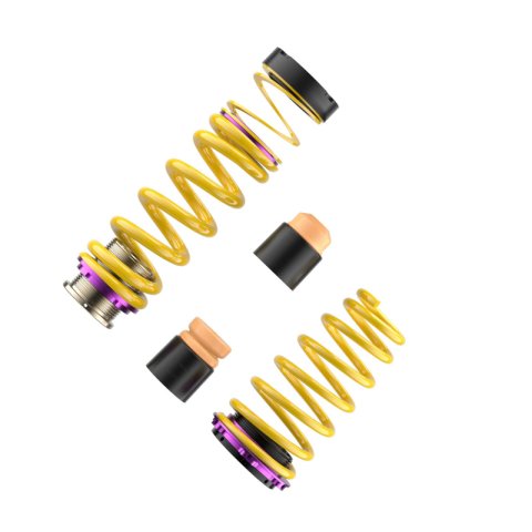 KW HAS Coilover Kits 25371090 Kits, HAS, 0.8 - 1.4 in. Lowered Front, 0.6 - 1.4 in. Lowered Rear, Yellow Powdercoated Springs, Porsche, Kit thumbnail 5