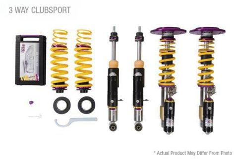 KW Club Sport Coilover Kits 39771286 Clubsport kit 3 Way Porsche 911 (991.1) GT3 RS, with or without OE noselift