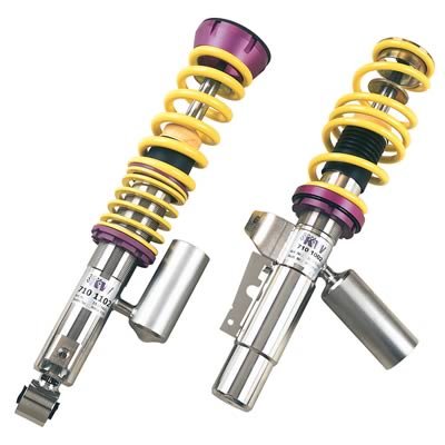 KW Variant 3 Coilover Kits for 1997-2008 911 - 35271003 Kits, 3, 0.9 1.5 in. Lowered Front, 0.8 1.5 in. Lowered Rear, Shocks, Yellow Powdercoated Springs, Porsche, Kit thumbnail 1