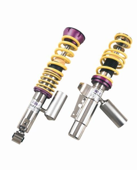 KW Variant 3 Coilover Kits for 1997-2008 911 - 35271003 Kits, 3, 0.9 1.5 in. Lowered Front, 0.8 1.5 in. Lowered Rear, Shocks, Yellow Powdercoated Springs, Porsche, Kit thumbnail 9