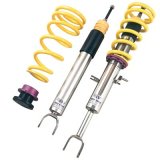 KW Variant 2 Coilover Kits for 2003-2009 350Z, 2003-2007 G35 - 15285002 Kits, 2, 0.8 1.5 in. Lowered Front and Rear, Natural/Yellow Shocks, Yellow Powdercoated Springs, Nissan, Kit thumbnail 1