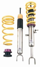 KW Variant 2 Coilover Kits for 2003-2009 350Z, 2003-2007 G35 - 15285002 Kits, 2, 0.8 1.5 in. Lowered Front and Rear, Natural/Yellow Shocks, Yellow Powdercoated Springs, Nissan, Kit thumbnail 2