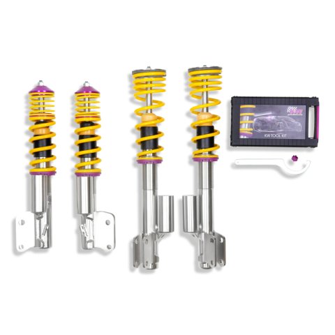 KW Variant 3 Coilover Kits for 2005-2008 IMPREZA - 35245014 Kits, 3, 0.8 2.0 in. Lowered Front, 0.4 1.5 in. Lowered Rear, Shocks, Yellow Powdercoated Springs, Subaru, Kit thumbnail 3