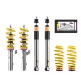 KW Variant 3 Coilover Kits for 1998-2004 A6 - 35210011 Kits, 3, 1.5 2.9 in. Lowered Front and Rear, Shocks, Yellow Powdercoated Springs, Audi, Kit thumbnail 5