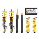 KW Variant 1 Coilover Kits 102200AC Kits, 1, 1.0 - 2.2 in. Lowered Front, 1.4 - 2.4 in. Lowered Rear, Natural/Purple Shocks, Yellow Springs, BMW, Kit thumbnail 2