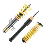 KW Variant 1 Coilover Kits 102200AC Kits, 1, 1.0 - 2.2 in. Lowered Front, 1.4 - 2.4 in. Lowered Rear, Natural/Purple Shocks, Yellow Springs, BMW, Kit thumbnail 7