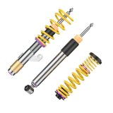 KW Variant 3 Coilover Kits 3522000S Kits, 3, 1.2-2.4 in. lowered front, 1.4-2.4 in. lowered rear, Shocks, Yellow Powdercoated Springs, BMW, Kit thumbnail 7