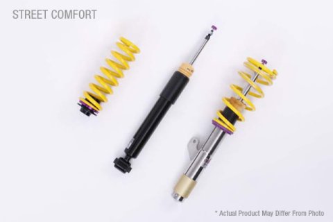 KW Street Comfort Coilover Kits 18025029 Kits, Comfort, 0.6 - 1.4 in. Lowered Front, 0.2 - 1.4 in. Lowered Rear, Natural/Black Shocks, Yellow Springs, Mercedes, Kit thumbnail 2