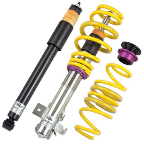 KW Street Comfort Coilover Kits 18025029 Kits, Comfort, 0.6 - 1.4 in. Lowered Front, 0.2 - 1.4 in. Lowered Rear, Natural/Black Shocks, Yellow Springs, Mercedes, Kit thumbnail 3