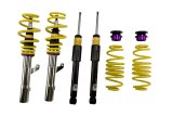 KW Variant 1 Coilover Kits 10280117 Kits, 1, 1.2 - 2.1 in. Lowered Front, 1.6 - 2.4 in. Lowered Rear, Natural/Purple Shocks, Yellow Springs, Volkswagen, Kit thumbnail 2