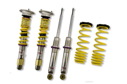 KW Variant 3 Coilover Kits for 2000-2008 M5 - 35220018 Kits, 3, 1.4 2.5 in. Lowered Front, 0.8 2.0 in. Lowered Rear, Shocks, Yellow Powdercoated Springs, BMW, Kit thumbnail 1