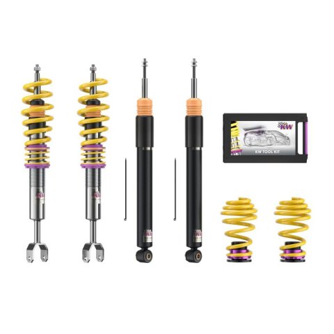 KW Variant 2 Coilover Kits 15220004 Springs/Struts, 2, Natural/Yellow, Front and Rear, BMW, Z4, L6, Kit thumbnail 2