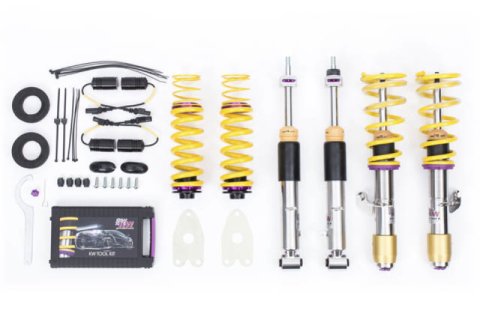 KW Variant 3 Coilover Kits for 2015-2018 M3, 2015-2020 M4 - 352200AP Kits, 3, 0.8 1.8 in. Lowered Front, 1.0 2.0 in. Lowered Rear, Shocks, Yellow Powdercoated Springs, BMW, Kit thumbnail 6