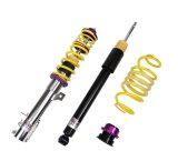 KW Variant 1 Coilover Kits 10250029 Kits, 1, 0.9 - 2.0 in. Lowered Front, 0.2 - 1.4 in. Lowered Rear, Natural/Purple Shocks, Yellow Springs, Honda, Kit thumbnail 2