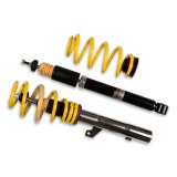 KW Variant 1 Coilover Kits 10281031 Kits, 1, 0.4 - 1.4 in. Lowered Front, 0.2 - 1.2 in. Lowered Rear, Natural/Purple Shocks, Yellow Springs, Audi, Volkswagen, Kit thumbnail 9