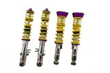 KW Variant 1 Coilover Kits 10271004 Kits, 1, 0.8 - 1.5 in. Lowered Front, 0.4 - 1.2 in. Lowered Rear, Natural/Purple Shocks, Yellow Springs, Porsche, Kit thumbnail 2
