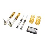 KW Variant 3 Coilover Kits 35220054 Kits, 3, 1.2 - 2.0 in. Lowered Front, 1.8 in. Lowered Rear, Shocks, Yellow Powdercoated Springs, BMW, Kit thumbnail 4