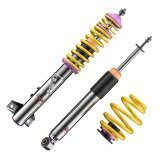 KW Variant 3 Coilover Kits 35220013 Kits, 3, 1.5 - 3.1 in. Lowered Front, 1.2 - 2.3 in. Lowered Rear, Shocks, Yellow Powdercoated Springs, BMW, Kit thumbnail 8