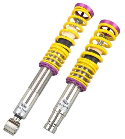 KW Variant 3 Coilover Kits 35265014 Kits, 3, 0.9 - 2.1 in. Lowered Front, 0.8 - 2.0 in. Lowered Rear, Shocks, Yellow Powdercoated Springs, Mitsubishi, Kit thumbnail 3