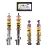 KW Variant 3 Coilover Kits 35271009 Kits, 3, 0.9 - 2.1 in. Lowered Front, 0.6 - 1.8 in. Lowered Rear, Shocks, Yellow Powdercoated Springs, Porsche, Kit thumbnail 2