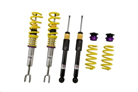 KW Variant 1 Coilover Kits 10210037 Springs/Struts, 1, Natural, Purple, Yellow, Front and Rear, Audi, A4, Kit thumbnail 2