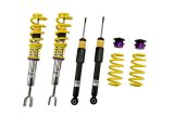 KW Variant 1 Coilover Kits 1021000M Kits, 1, 0.0 - 1.2 in. Lowered Front, 0.2 - 1.2 in. Lowered Rear, Natural/Purple Shocks, Yellow Springs, Audi, Kit thumbnail 2