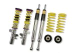 KW Variant 2 Coilover Kits 15230057 Kits, 2, 0.8 - 1.5 in. Lowered Front, 0.2 - 1.8 in. Lowered Rear, Natural/Yellow Shocks, Yellow Springs, Ford, Kit thumbnail 4