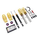 KW Variant 1 Coilover Kits 1028000R Kits, 1, 0.6 - 1.8 in. Lowered Front, 0.8 - 2.0 in. Lowered Rear, Natural/Purple Shocks, Yellow Springs, Volkswagen, Kit thumbnail 2