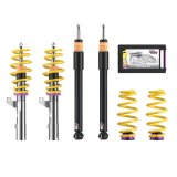 KW Variant 1 Coilover Kits 1028000R Kits, 1, 0.6 - 1.8 in. Lowered Front, 0.8 - 2.0 in. Lowered Rear, Natural/Purple Shocks, Yellow Springs, Volkswagen, Kit thumbnail 5