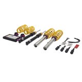 KW Variant 1 Coilover Kits 1028000R Kits, 1, 0.6 - 1.8 in. Lowered Front, 0.8 - 2.0 in. Lowered Rear, Natural/Purple Shocks, Yellow Springs, Volkswagen, Kit thumbnail 6