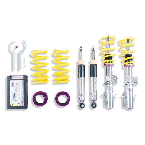 KW Variant 3 Coilover Kits 35230079 Kit, 3, 2018+ 'Mustang (S-550 Facelift); Fastback, Convertible, Without Electric Dampers, Front 20-40MM, Rear 15-35MM Drop thumbnail 1