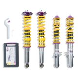 KW Variant 3 Coilover Kits 35271021 Kits, 3, 0.8 - 2.0 in. Lowered Front, 0.6 - 1.8 in. Lowered Rear, Shocks, Yellow Powdercoated Springs, Porsche, Kit thumbnail 3